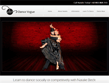 Tablet Screenshot of dancevogue.com.au